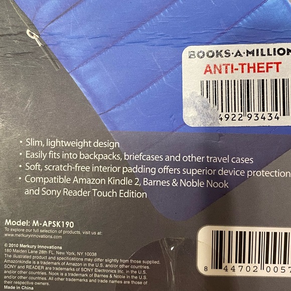 Alpine sports sleeve for Kindle 2, Sony Reader, or Nook tablets. - Picture 3 of 7